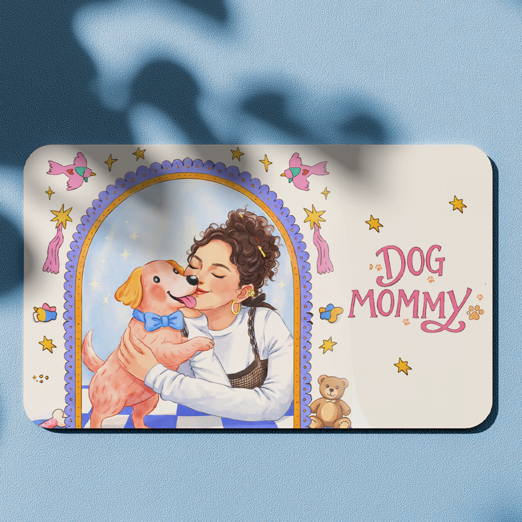 dog mummy mouse pad